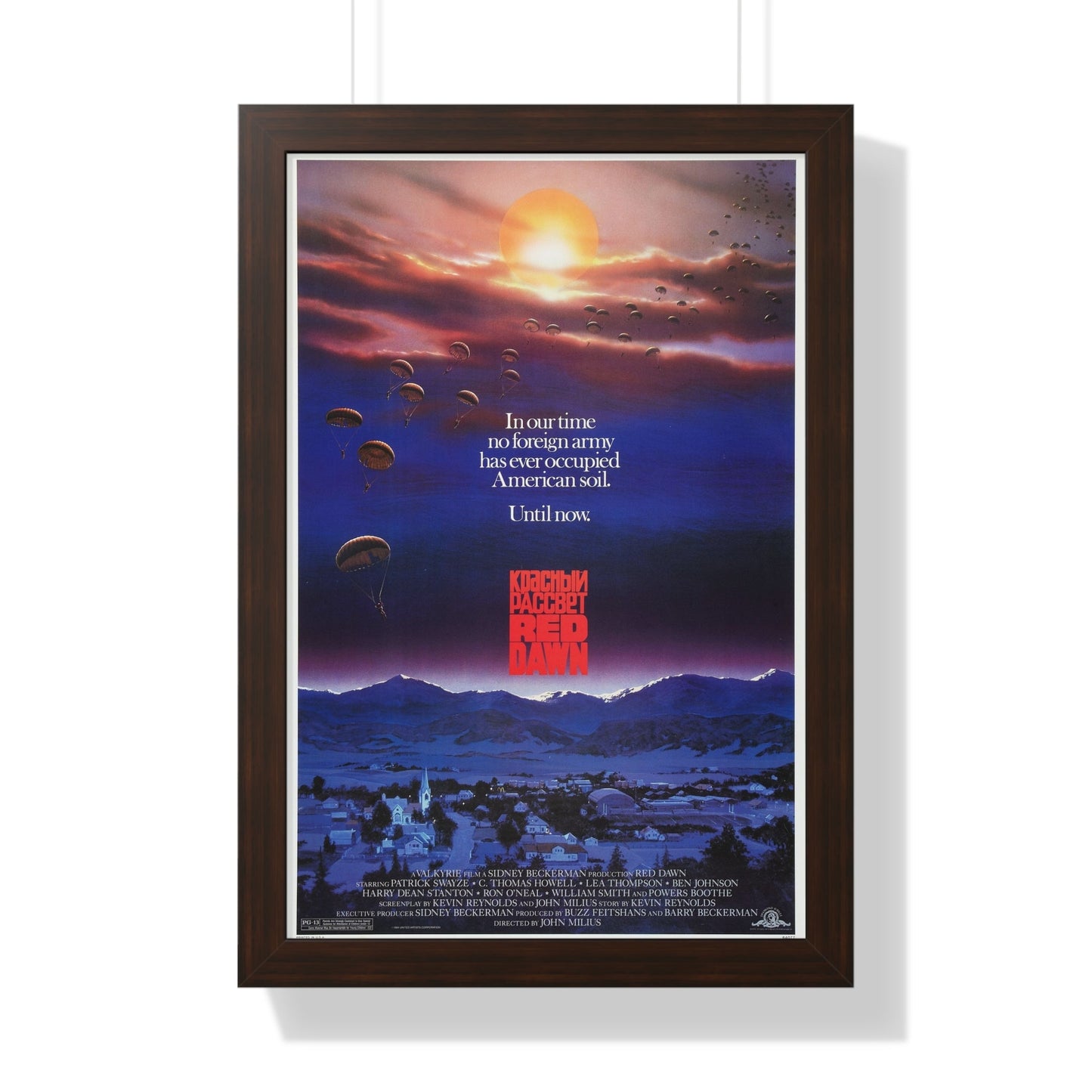 RED DAWN 1984 - Framed Movie Poster-16″ x 24″-The Sticker Space