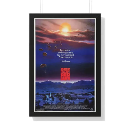 RED DAWN 1984 - Framed Movie Poster 20" x 30" Black - The Sticker Space