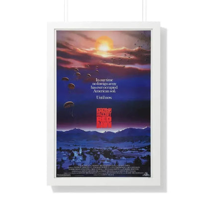 RED DAWN 1984 - Framed Movie Poster 20" x 30" White - The Sticker Space