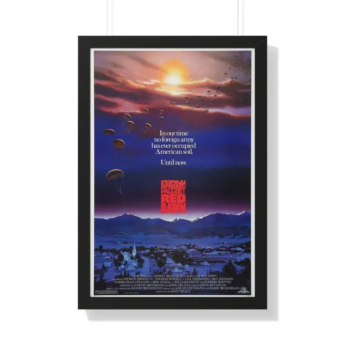 RED DAWN 1984 - Framed Movie Poster - The Sticker Space