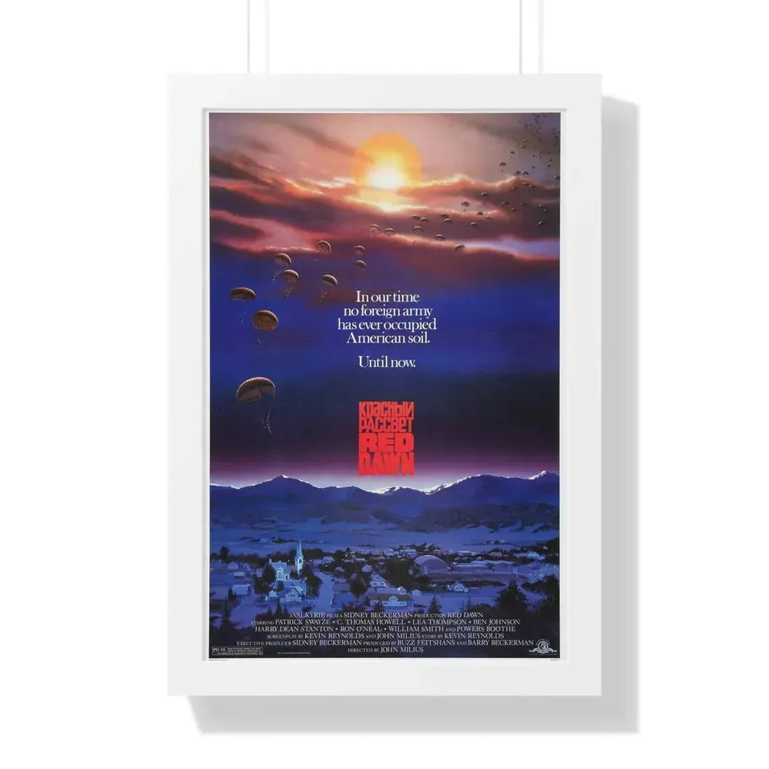 RED DAWN 1984 - Framed Movie Poster - The Sticker Space