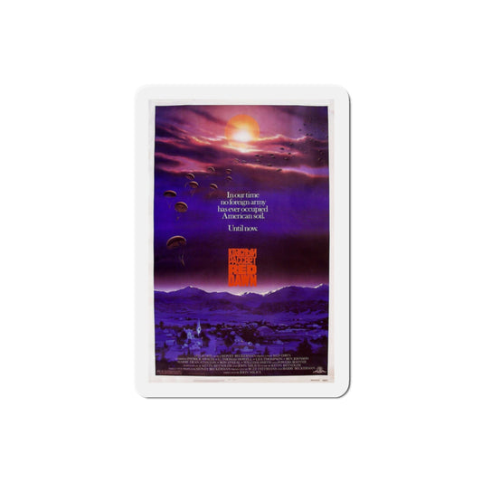 Red Dawn 1984 Movie Poster Die-Cut Magnet-2" x 2"-The Sticker Space