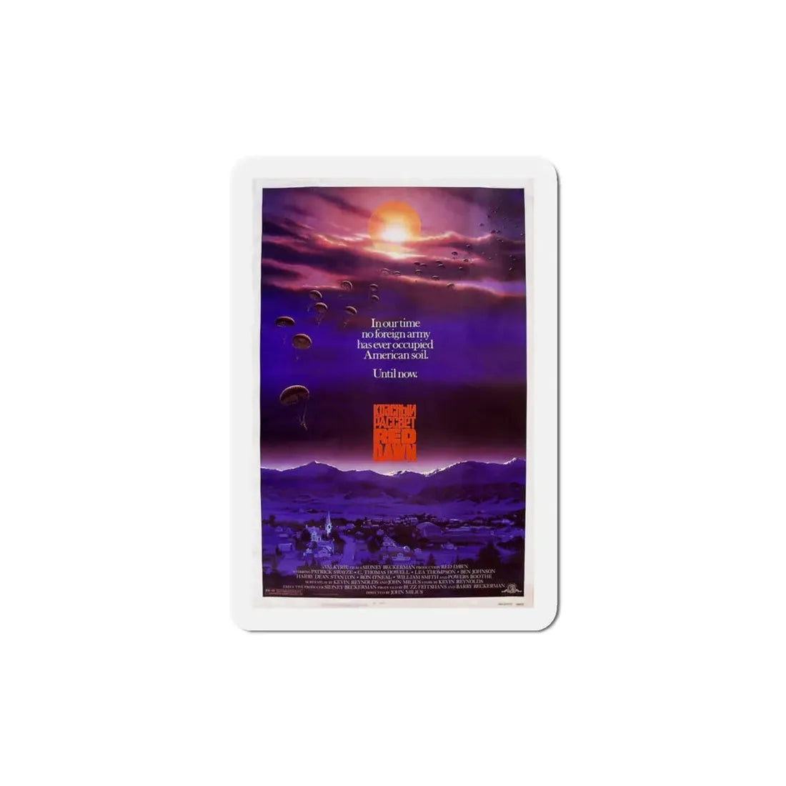 Red Dawn 1984 Movie Poster Refrigerator Magnet - The Sticker Space