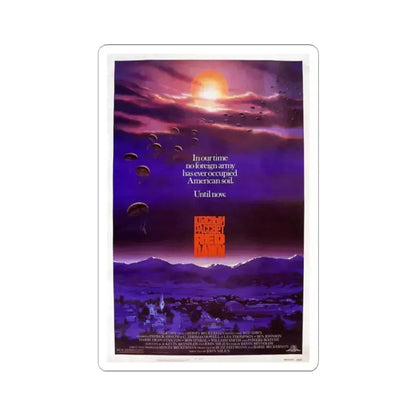 Red Dawn 1984 Movie Poster - STICKER Vinyl Kiss-Cut Decal 2 Inch White - The Sticker Space