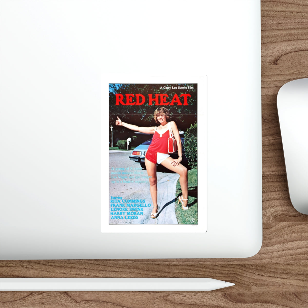 RED HEAT 1975 Movie Poster STICKER Vinyl Die-Cut Decal-The Sticker Space