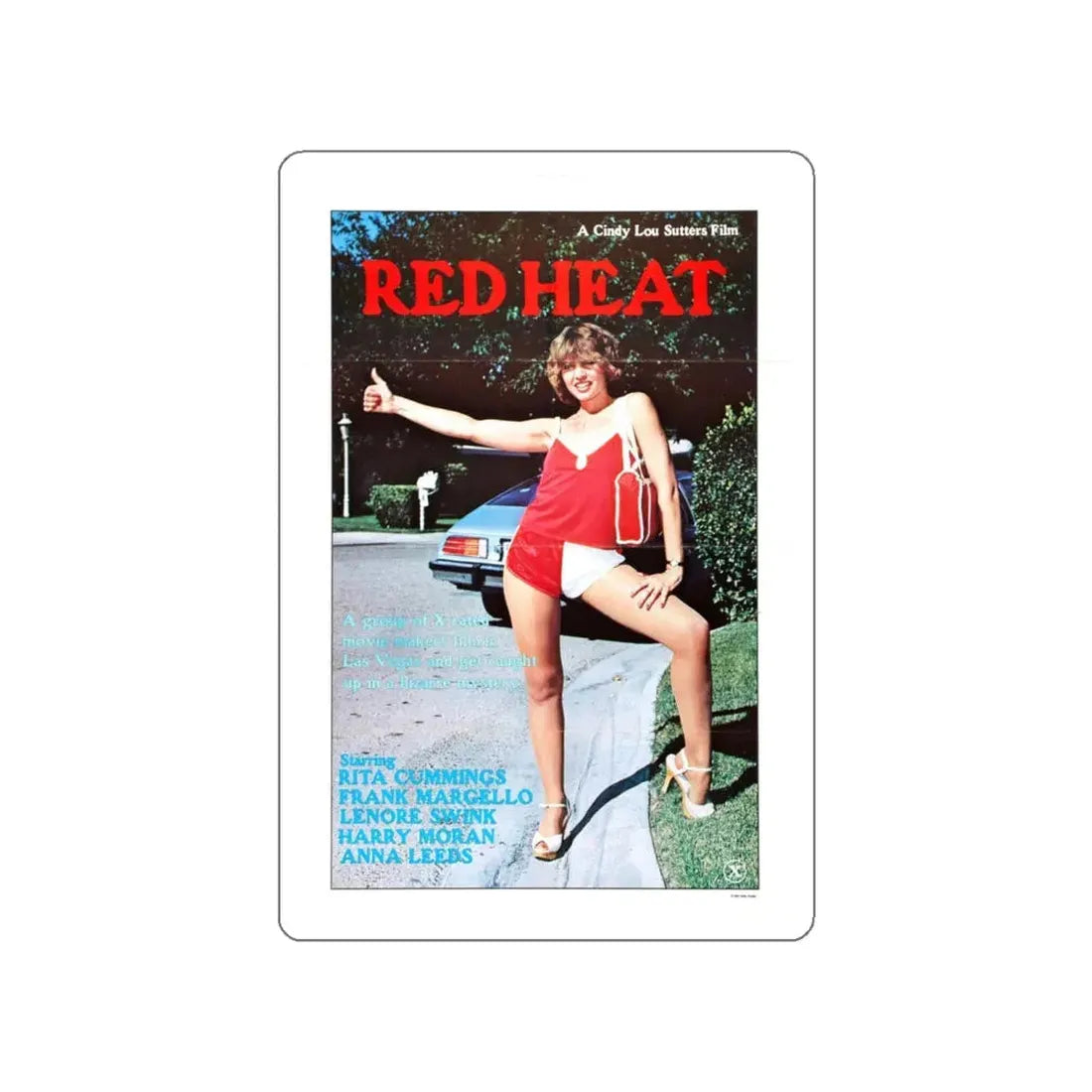 RED HEAT 1975 Movie Poster STICKER Vinyl Die-Cut Decal 6 Inch - The Sticker Space