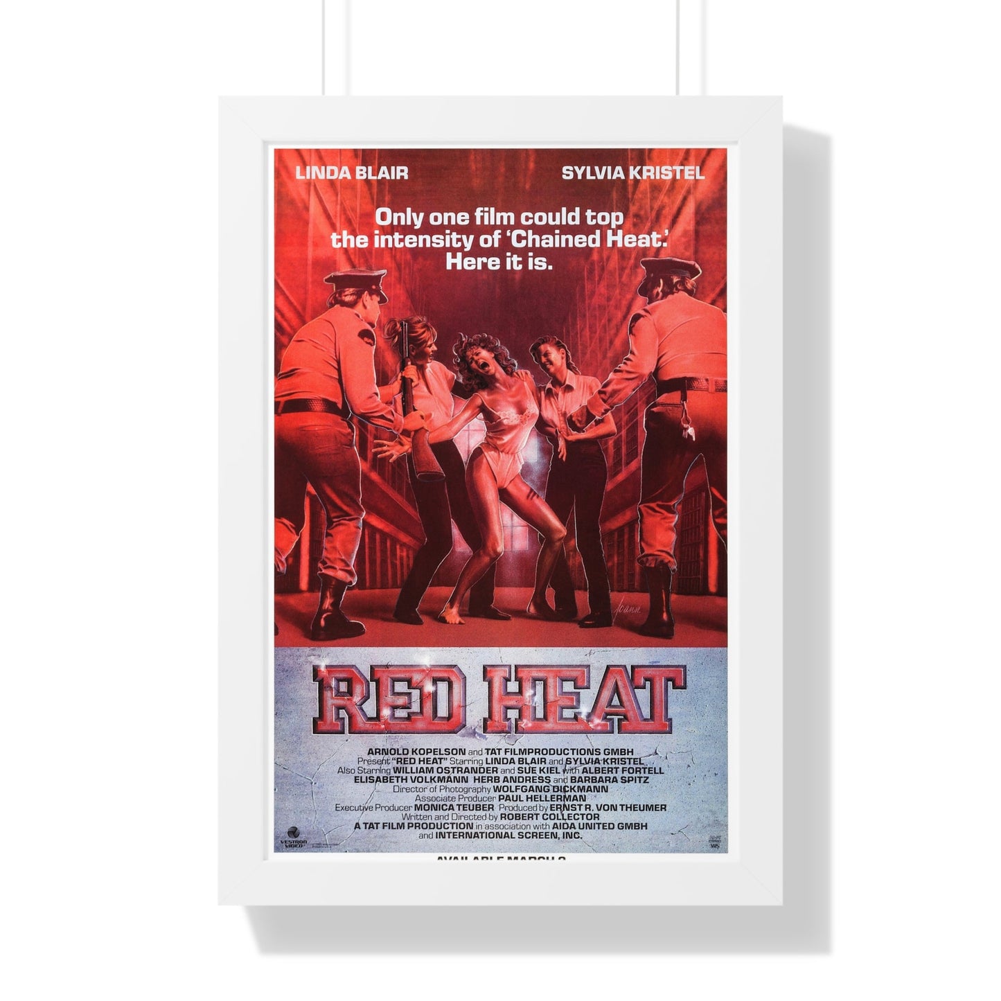 RED HEAT 1988 - Framed Movie Poster-16″ x 24″-The Sticker Space