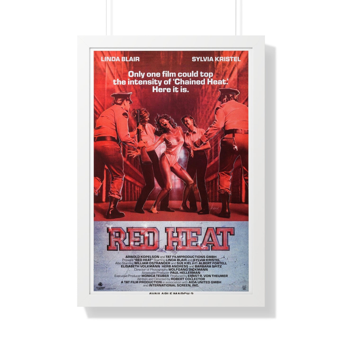 RED HEAT 1988 - Framed Movie Poster-20" x 30"-The Sticker Space