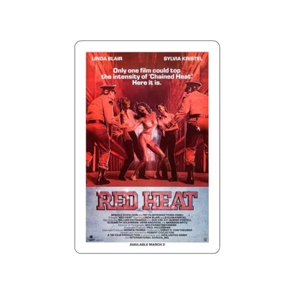 RED HEAT 1988 Movie Poster STICKER Vinyl Die-Cut Decal 2 Inch - The Sticker Space