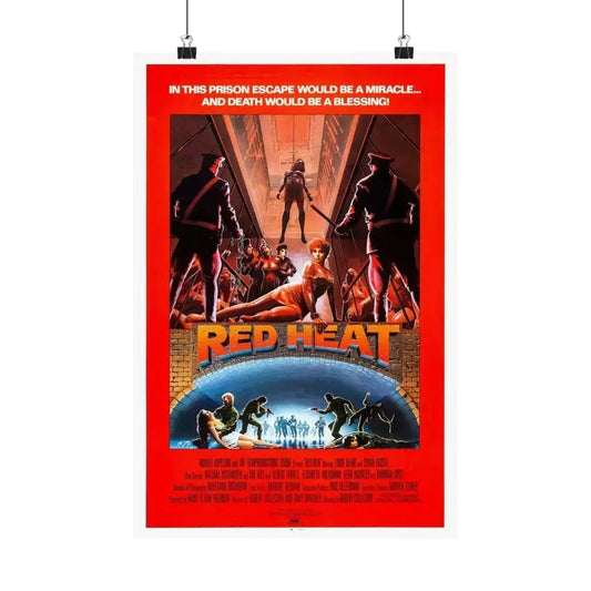 RED HEAT (2) 1988 - Paper Movie Poster 12″ x 18″ Matte - The Sticker Space