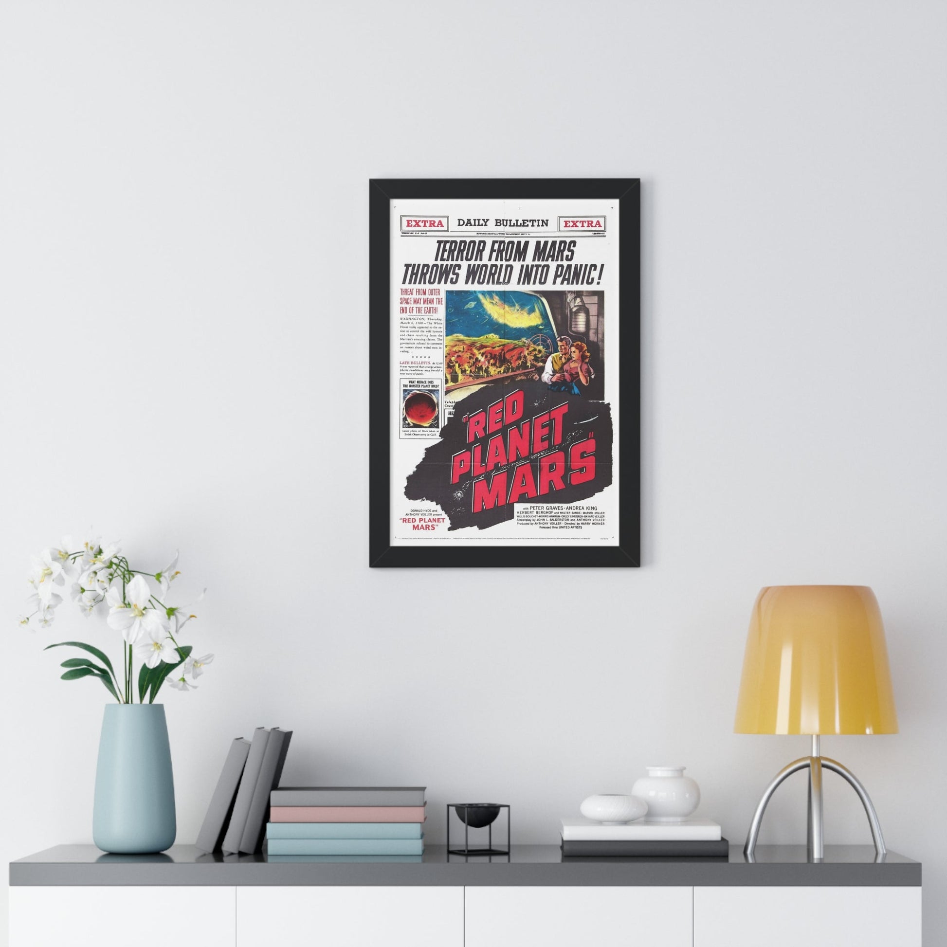 RED PLANET MARS 1952 - Framed Movie Poster-The Sticker Space