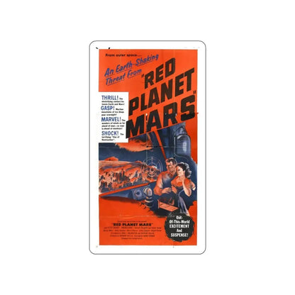RED PLANET MARS (2) 1952 Movie Poster STICKER Vinyl Die-Cut Decal 4 Inch - The Sticker Space
