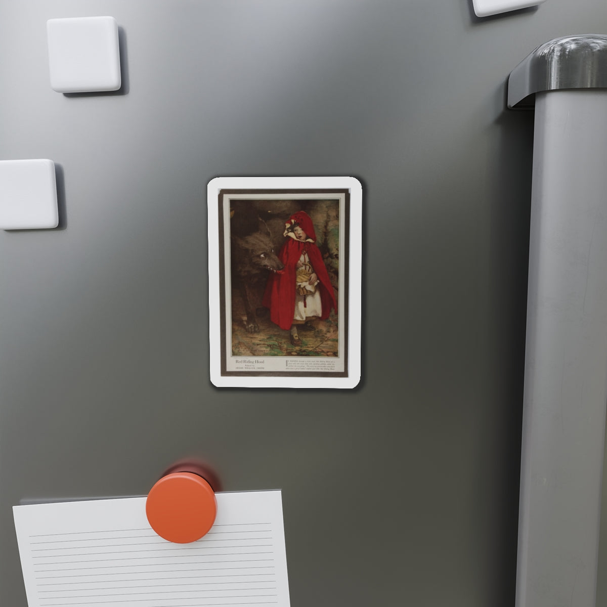 Red Riding Hood. Duffield, 1911 (Magazine Illustration) Refrigerator Magnet-The Sticker Space