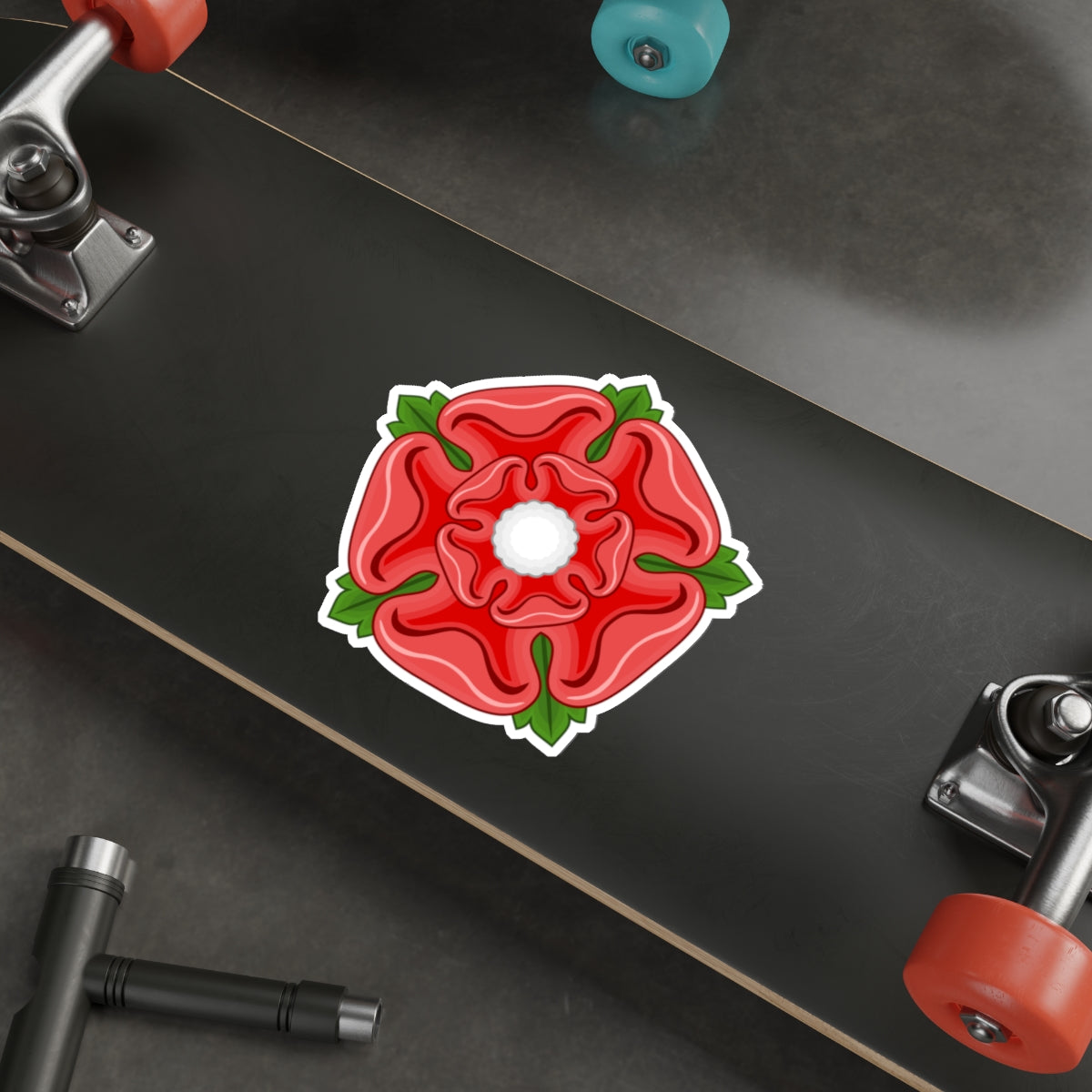 Red Rose Badge of Lancaster STICKER Vinyl Die-Cut Decal-The Sticker Space