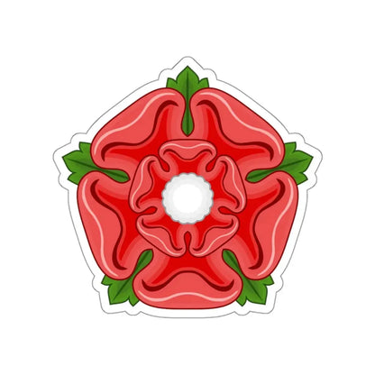 Red Rose Badge of Lancaster STICKER Vinyl Die-Cut Decal - The Sticker Space