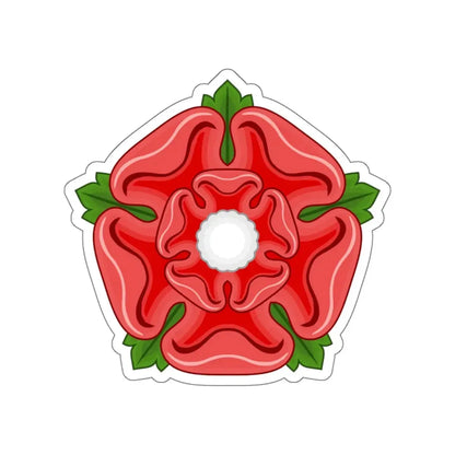 Red Rose Badge of Lancaster STICKER Vinyl Die-Cut Decal - The Sticker Space