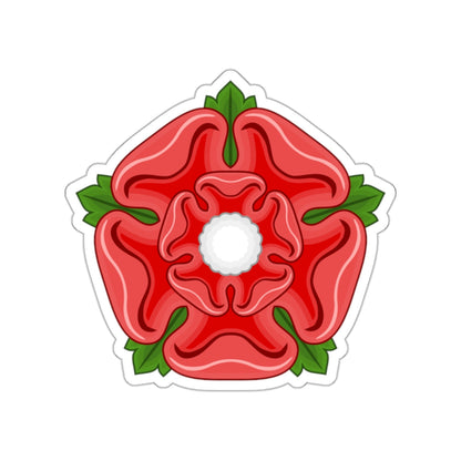 Red Rose Badge of Lancaster STICKER Vinyl Die-Cut Decal-White-The Sticker Space