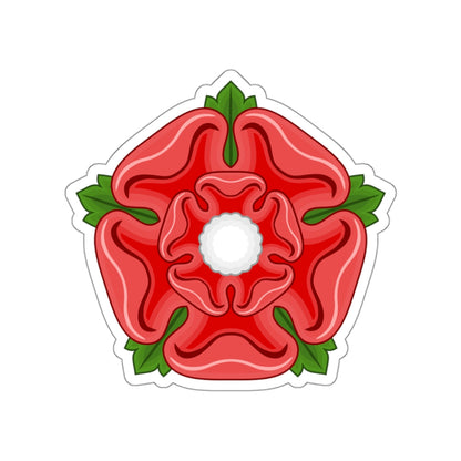 Red Rose Badge of Lancaster STICKER Vinyl Die-Cut Decal-White-The Sticker Space