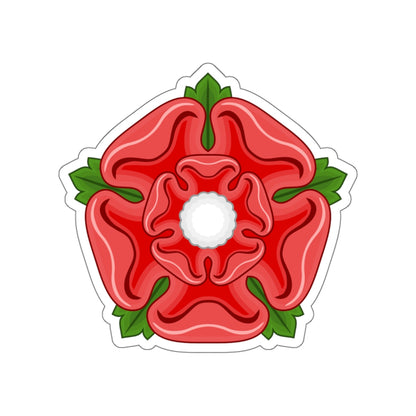 Red Rose Badge of Lancaster STICKER Vinyl Die-Cut Decal-White-The Sticker Space