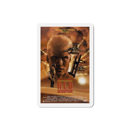 Red Scorpion 1989 Movie Poster Refrigerator Magnet - The Sticker Space