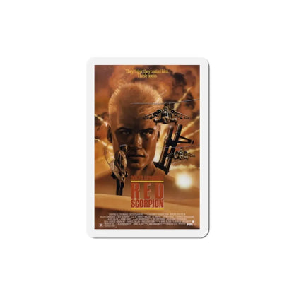 Red Scorpion 1989 Movie Poster Refrigerator Magnet - The Sticker Space