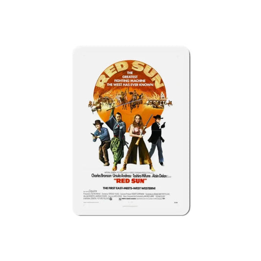 Red Sun 1972 Movie Poster Refrigerator Magnet 2 Inch - The Sticker Space