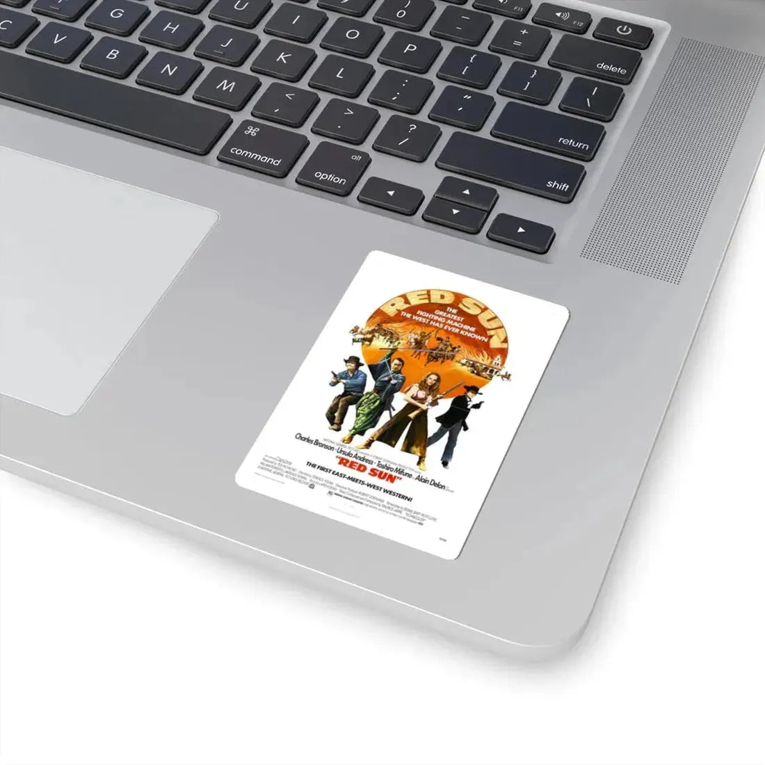 Red Sun 1972 Movie Poster - STICKER Vinyl Kiss-Cut Decal - The Sticker Space