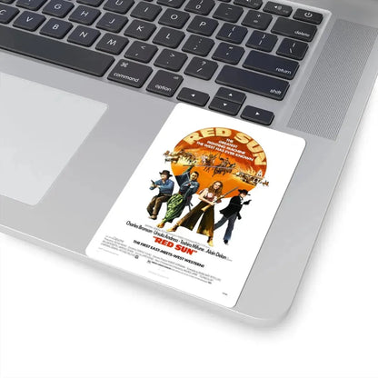 Red Sun 1972 Movie Poster - STICKER Vinyl Kiss-Cut Decal - The Sticker Space