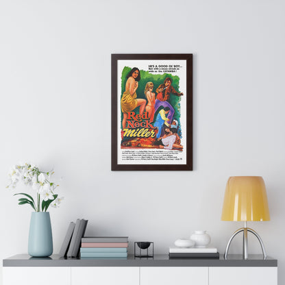 REDNECK MILLER 1976 - Framed Movie Poster-The Sticker Space