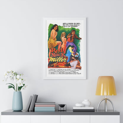 REDNECK MILLER 1976 - Framed Movie Poster-The Sticker Space