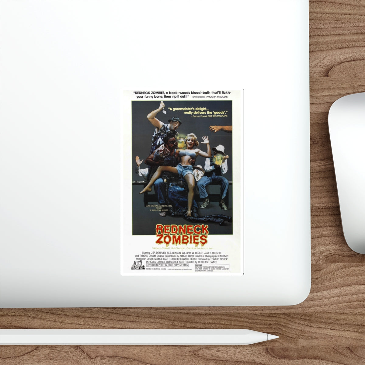 REDNECK ZOMBIES 1989 Movie Poster STICKER Vinyl Die-Cut Decal-The Sticker Space