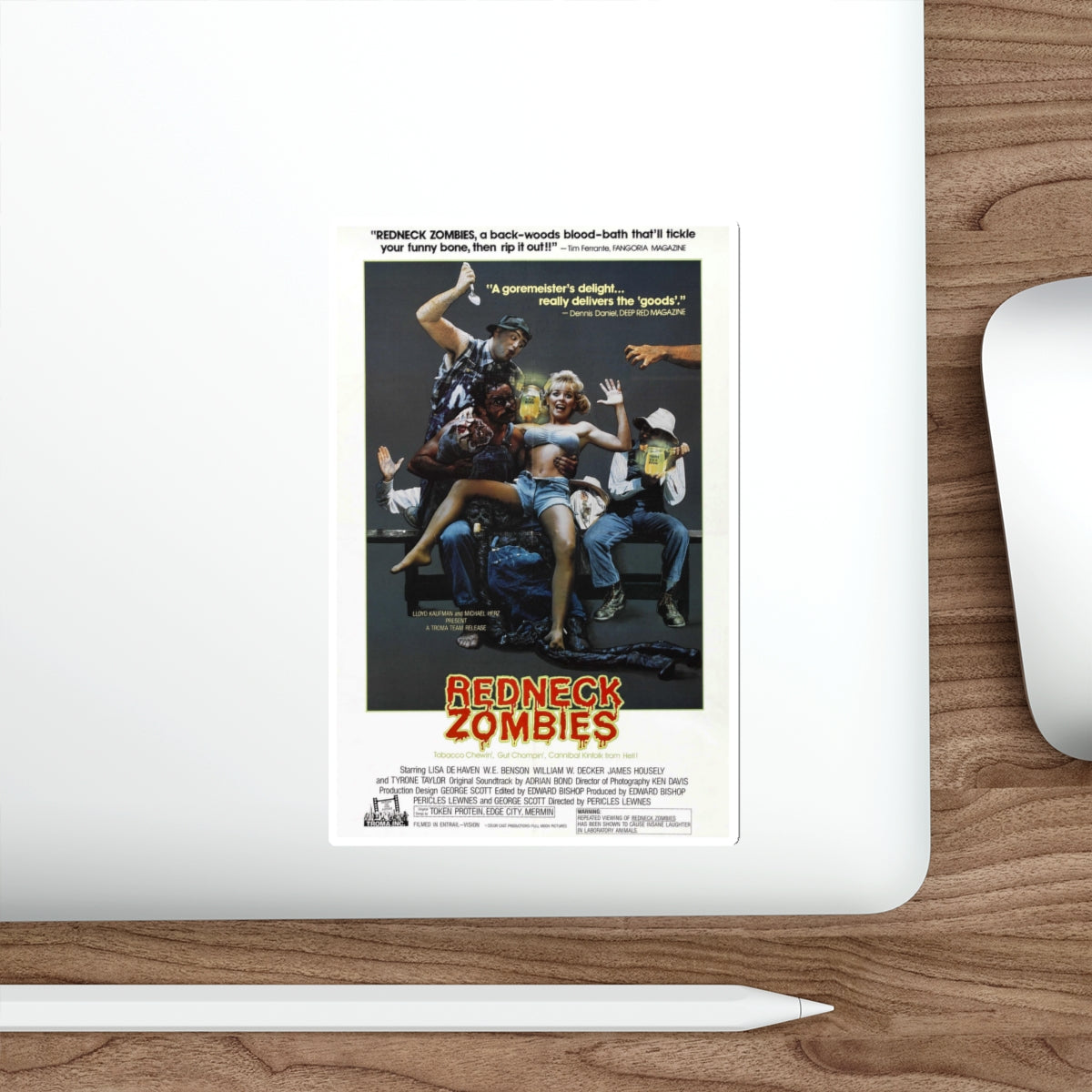 REDNECK ZOMBIES 1989 Movie Poster STICKER Vinyl Die-Cut Decal-The Sticker Space