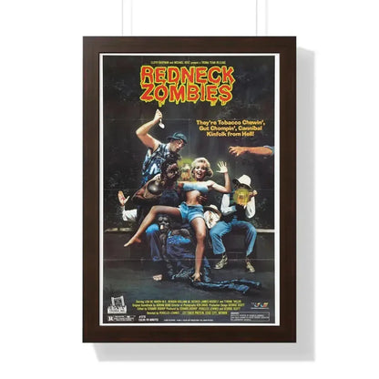 REDNECK ZOMBIES (2) 1989 - Framed Movie Poster 16″ x 24″ Walnut - The Sticker Space
