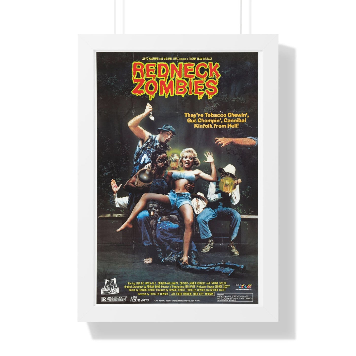 REDNECK ZOMBIES (2) 1989 - Framed Movie Poster-16″ x 24″-The Sticker Space