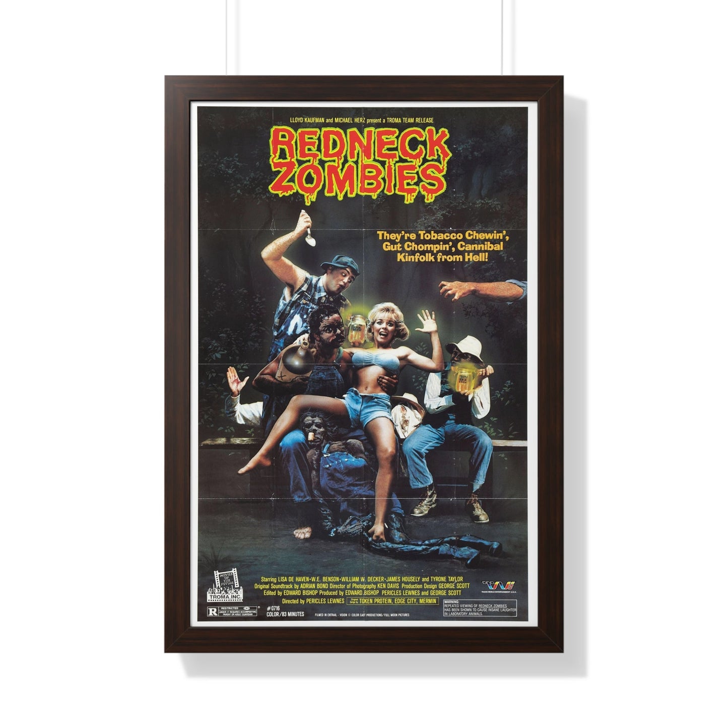 REDNECK ZOMBIES (2) 1989 - Framed Movie Poster-20" x 30"-The Sticker Space