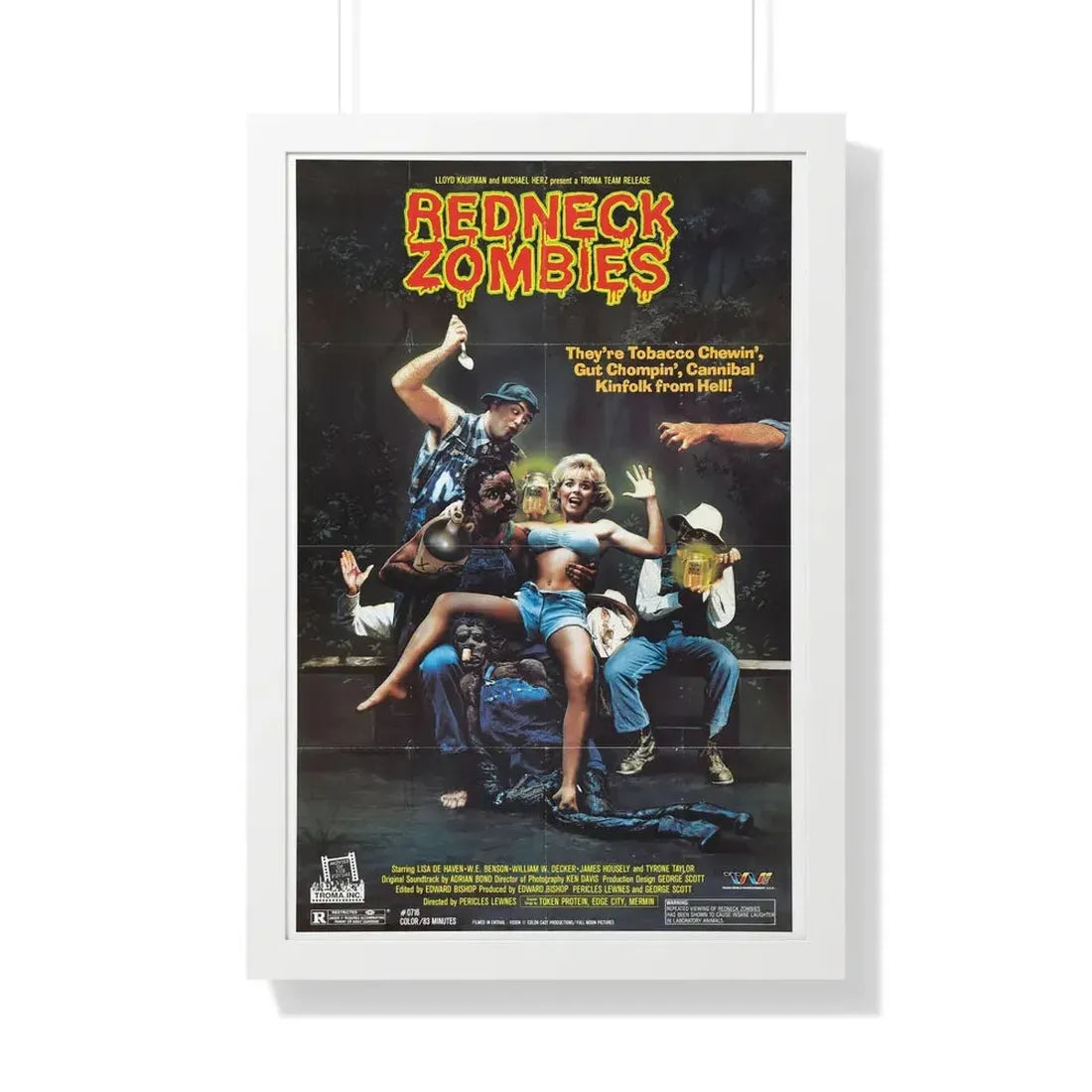 REDNECK ZOMBIES (2) 1989 - Framed Movie Poster - The Sticker Space