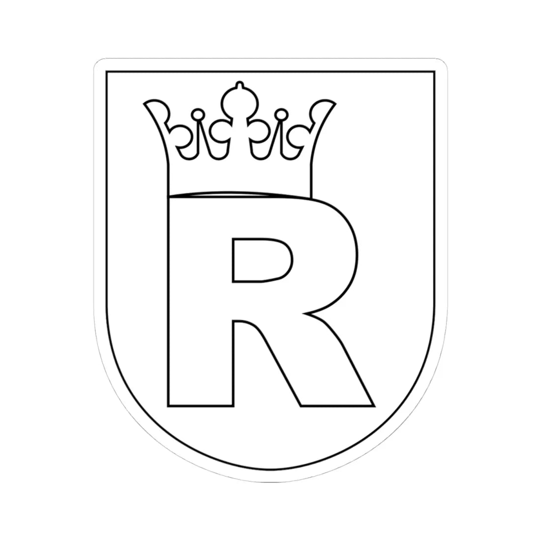 Redväg vapen (Sweden) (Coat of Arms) STICKER Vinyl Kiss-Cut Decal 4 Inch White - The Sticker Space