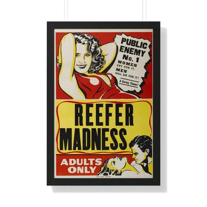 REEFER MADNESS 1936 - Framed Movie Poster - The Sticker Space
