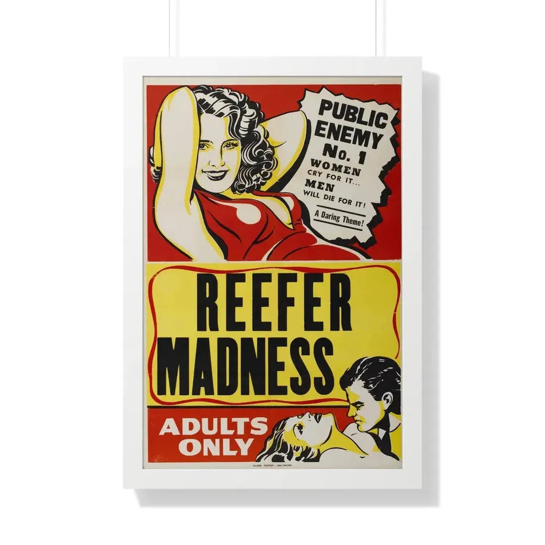 REEFER MADNESS 1936 - Framed Movie Poster - The Sticker Space