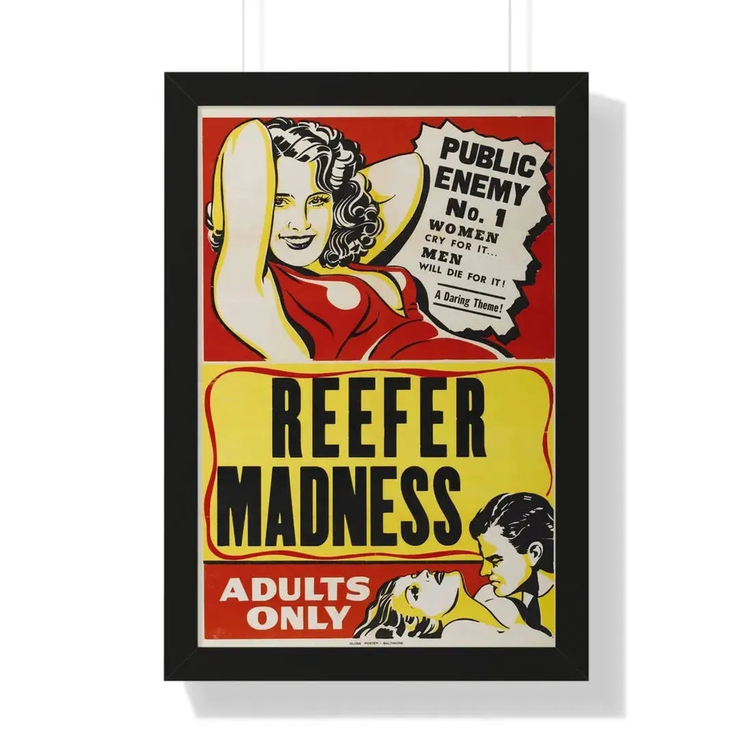 REEFER MADNESS 1936 - Framed Movie Poster - The Sticker Space