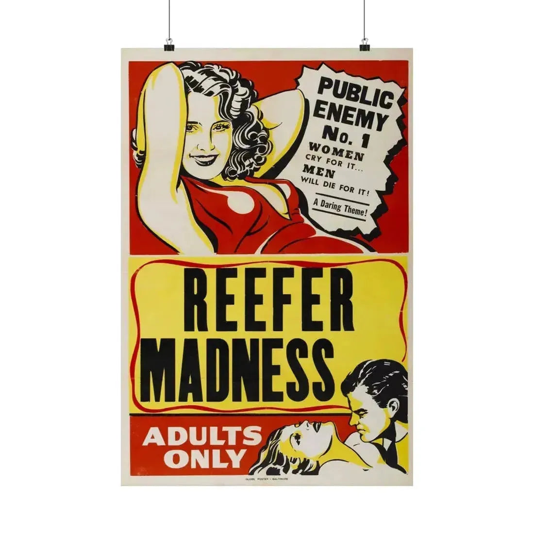 REEFER MADNESS 1936 - Paper Movie Poster 20″ x 30″ Matte - The Sticker Space