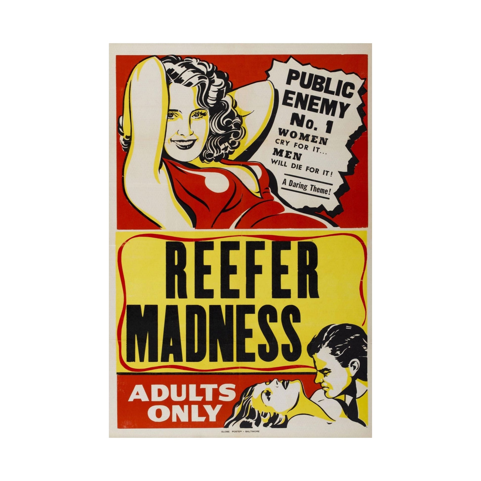 REEFER MADNESS 1936 - Paper Movie Poster-The Sticker Space