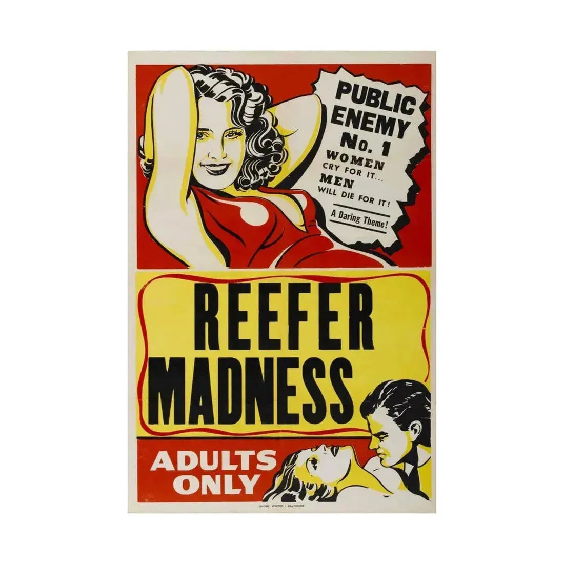 REEFER MADNESS 1936 - Paper Movie Poster - The Sticker Space