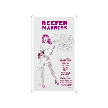 REEFER MADNESS (2) 1936 Movie Poster STICKER Vinyl Die-Cut Decal 4 Inch - The Sticker Space
