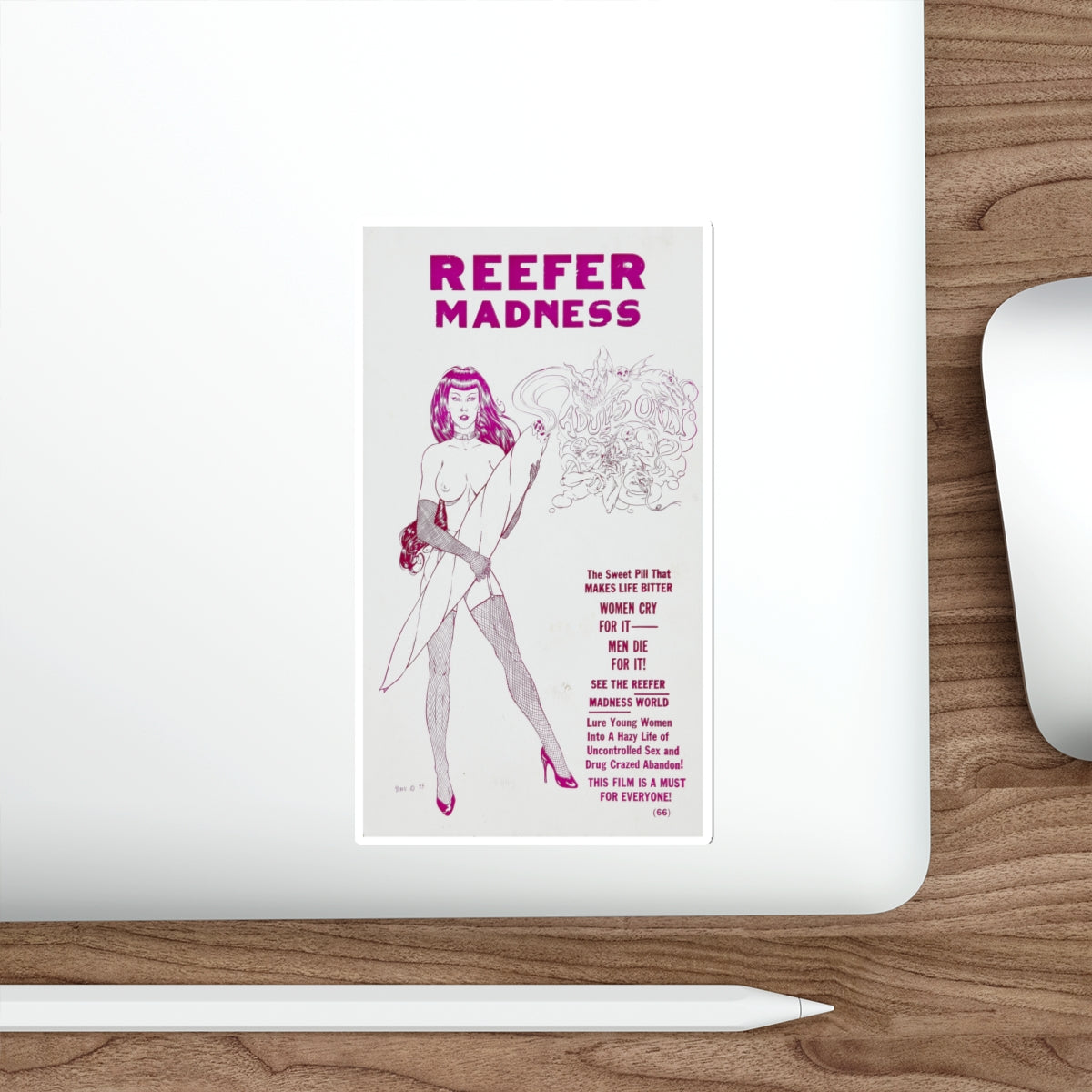 REEFER MADNESS (2) 1936 Movie Poster STICKER Vinyl Die-Cut Decal-The Sticker Space