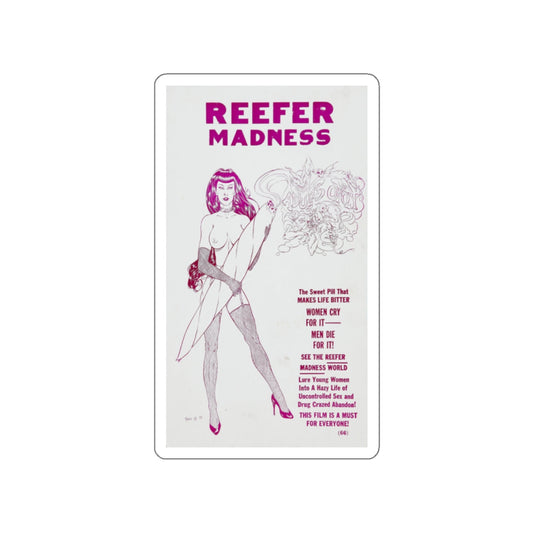 REEFER MADNESS (2) 1936 Movie Poster STICKER Vinyl Die-Cut Decal-White-The Sticker Space