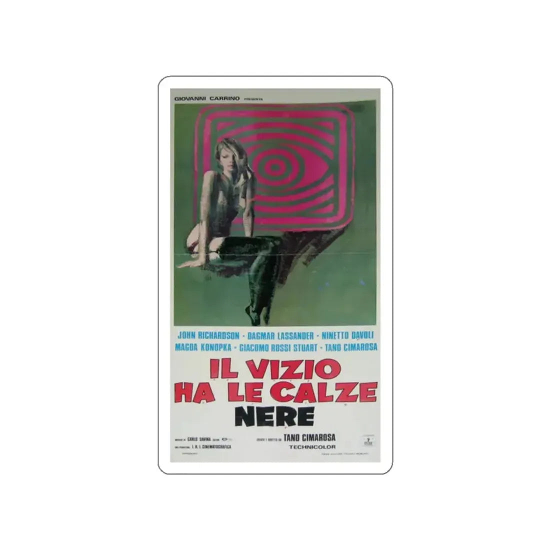 REFLECTIONS IN BLACK 1975 Movie Poster STICKER Vinyl Die-Cut Decal 2 Inch - The Sticker Space