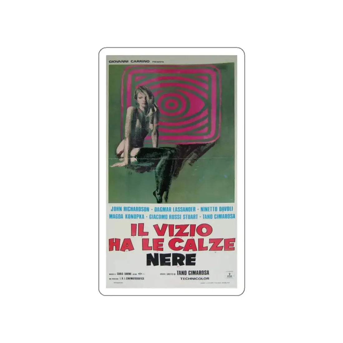 REFLECTIONS IN BLACK 1975 Movie Poster STICKER Vinyl Die-Cut Decal 3 Inch - The Sticker Space