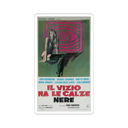 REFLECTIONS IN BLACK 1975 Movie Poster - STICKER Vinyl Kiss-Cut Decal 2 Inch White - The Sticker Space