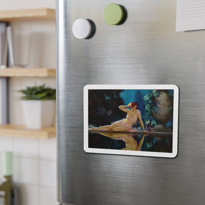 Reflections (Magazine Illustration) Refrigerator Magnet-The Sticker Space